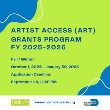 Apply for the Artist Access Grants Program Fall/Winter